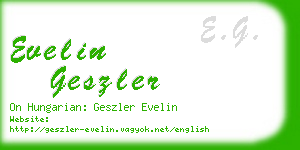 evelin geszler business card